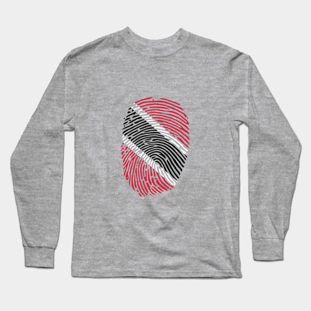 TRINIDAD FINGER PRINT - CARNIVAL CARIBANA TRINI PARTY DJ Long Sleeve T-Shirt by FETERS & LIMERS